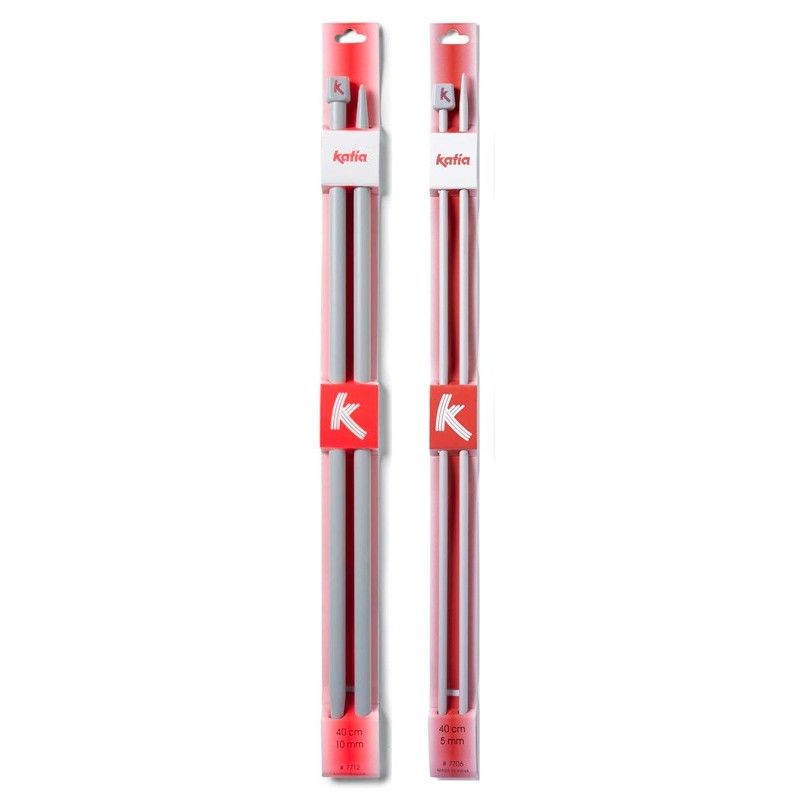 Agujas de Punto 40cm de aluminio Katia