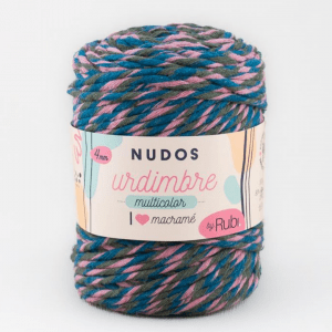 Rubí Nudos Urdimbre Multicolor