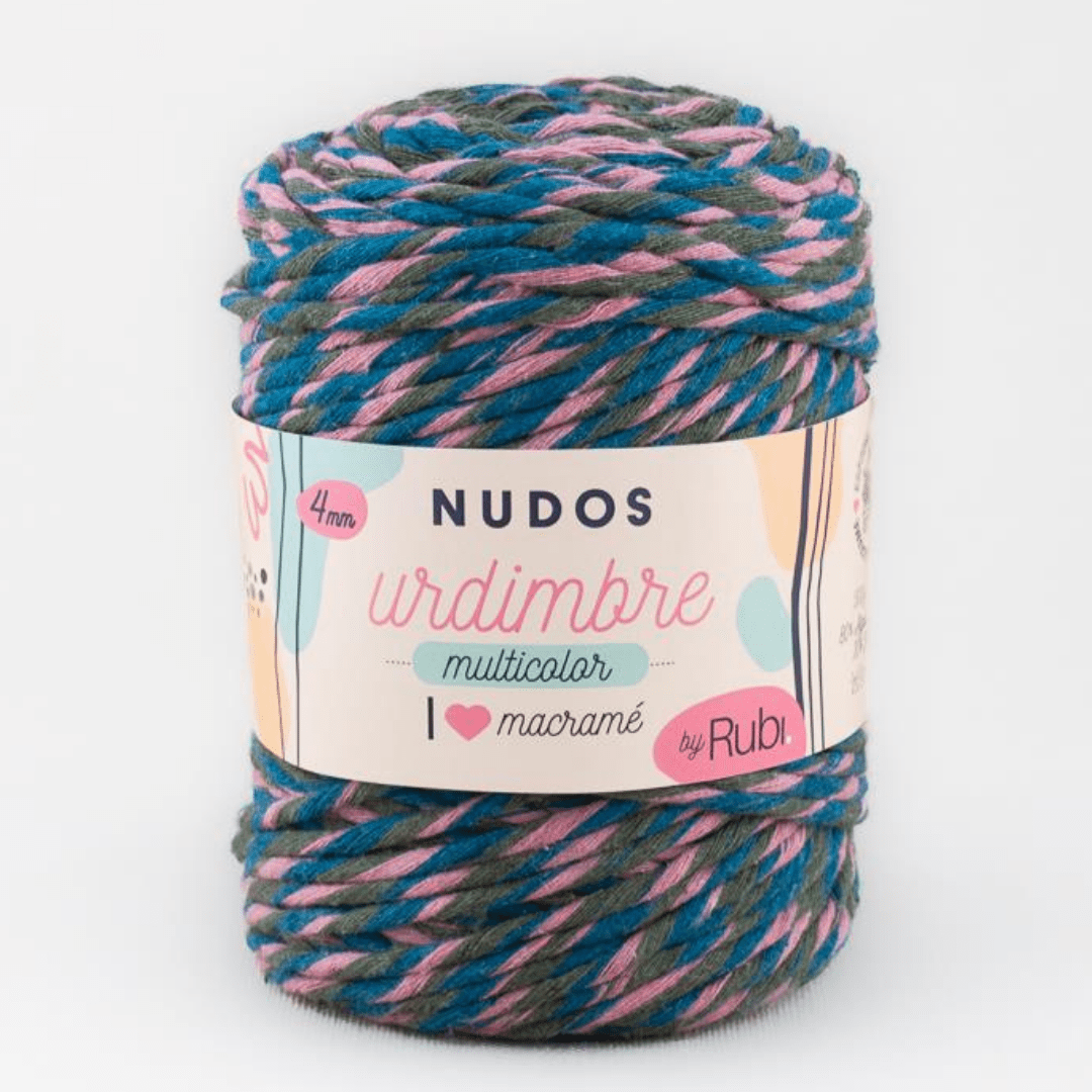 Rubí Nudos Urdimbre Multicolor