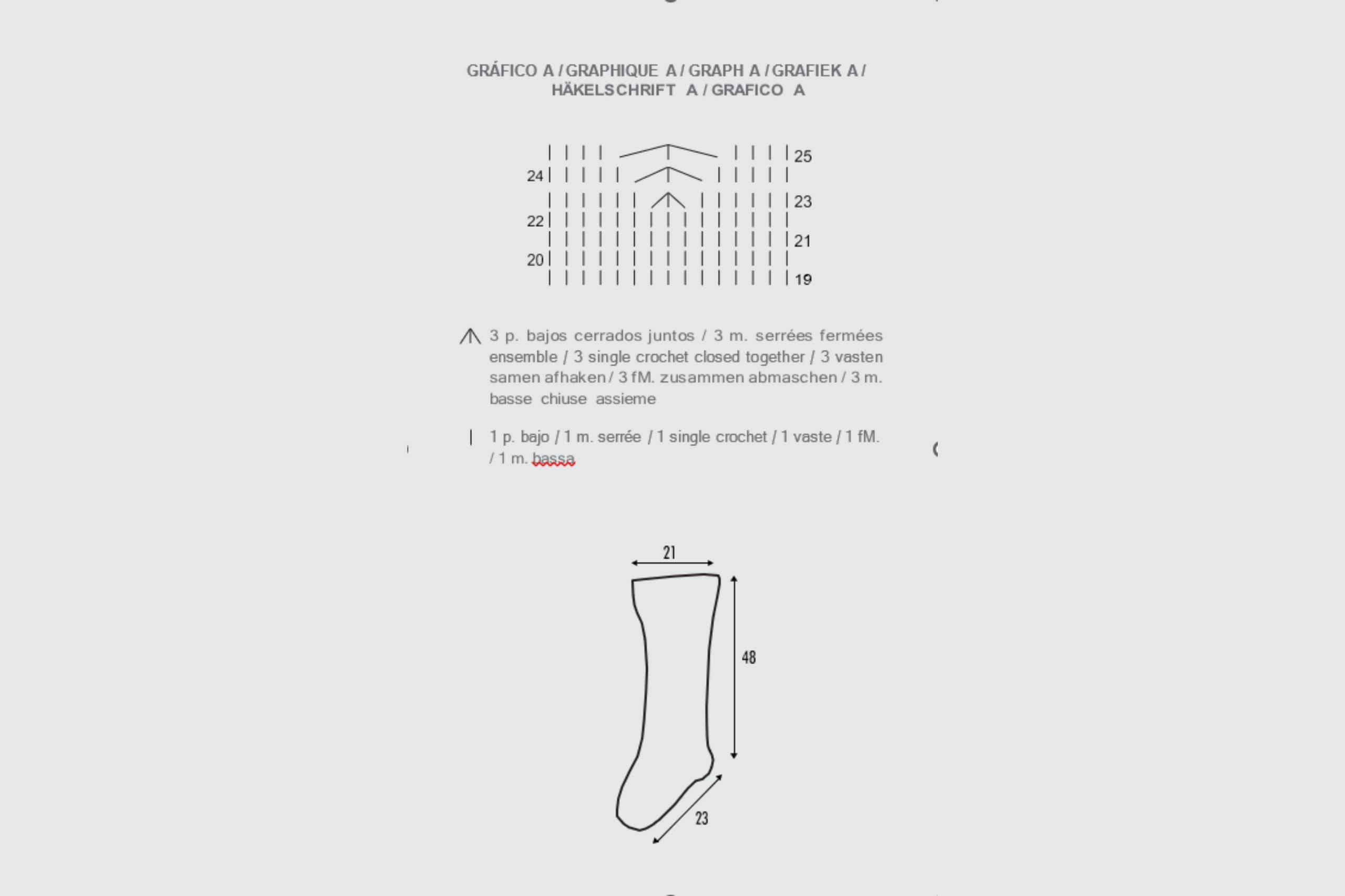 bota de navidad a crochet