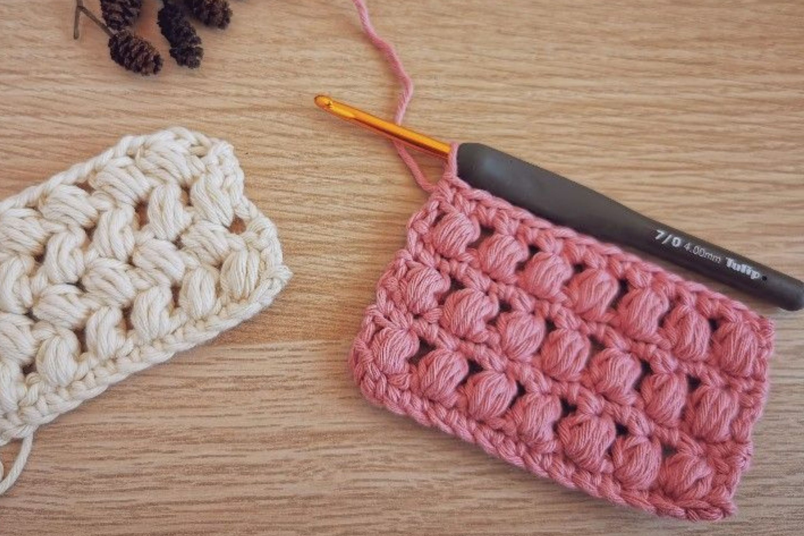 crochet punto puff