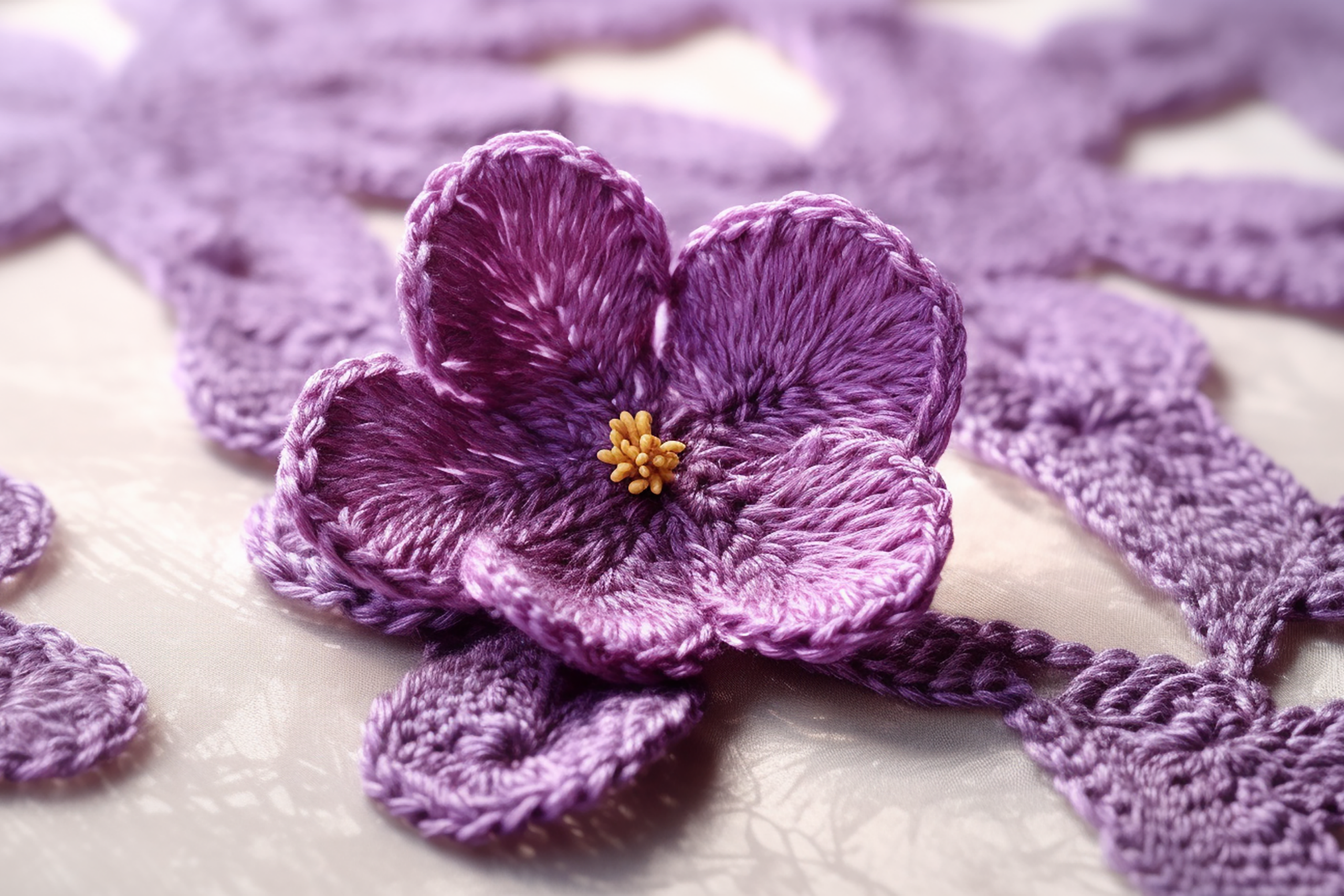 flores a crochet
