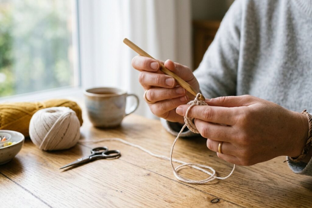 anillo mágico a crochet