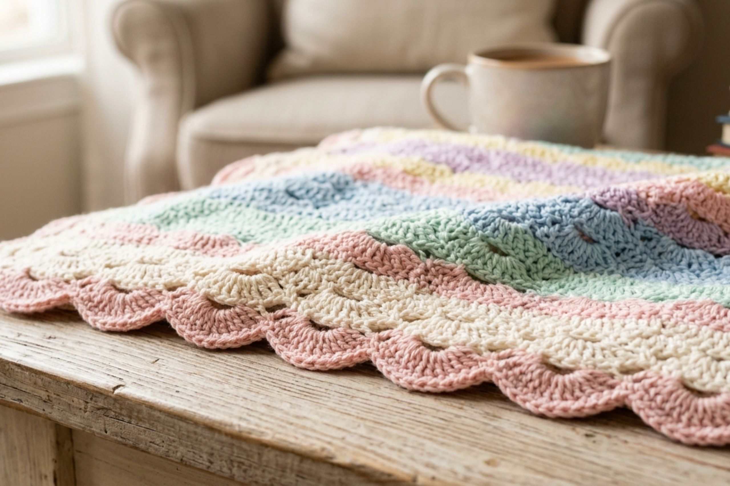 bordes para mantas a crochet