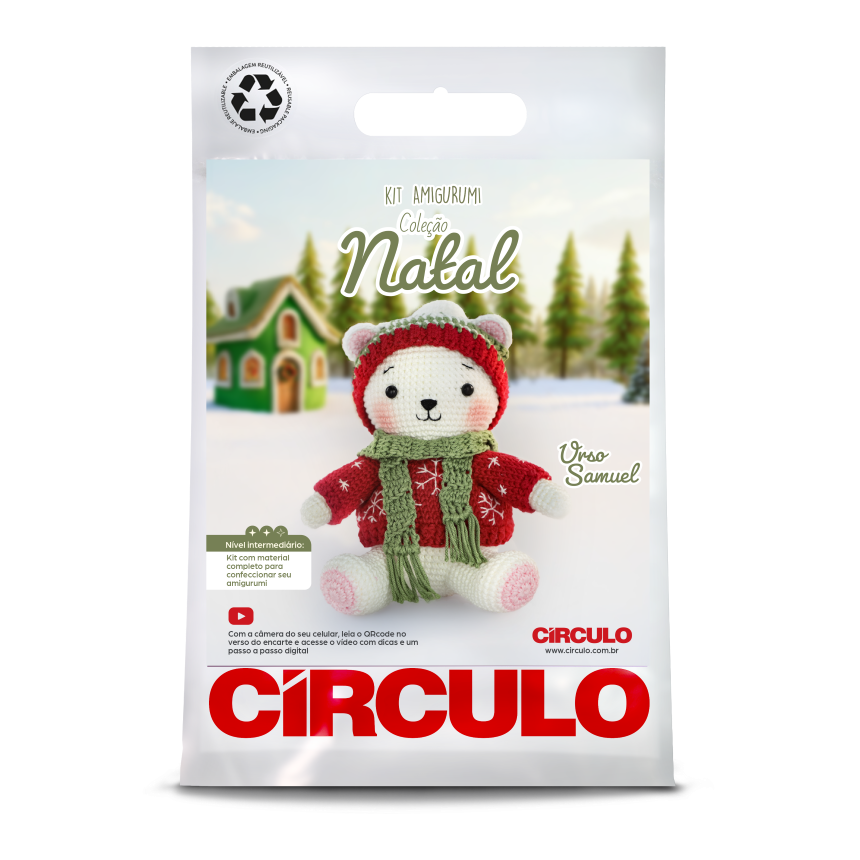 Kit Amigurumi Oso Polar
