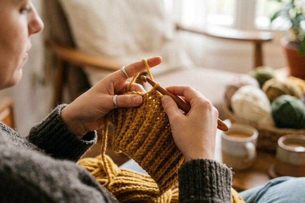 punto elástico a crochet